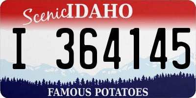 ID license plate I364145