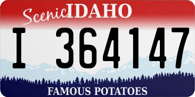 ID license plate I364147