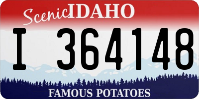 ID license plate I364148