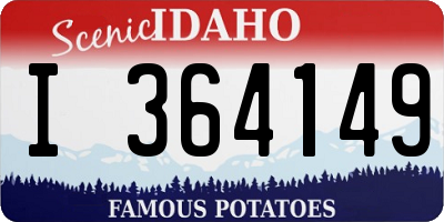 ID license plate I364149