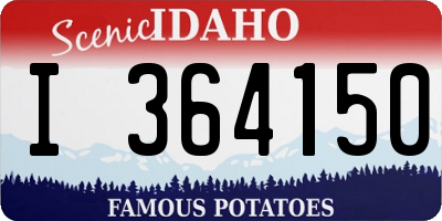 ID license plate I364150