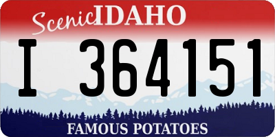 ID license plate I364151