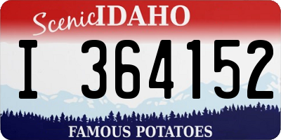 ID license plate I364152