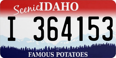 ID license plate I364153