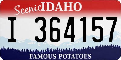 ID license plate I364157