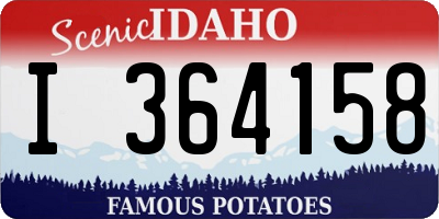 ID license plate I364158