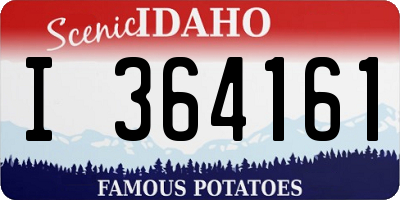 ID license plate I364161