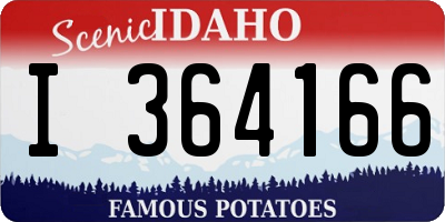 ID license plate I364166