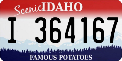 ID license plate I364167
