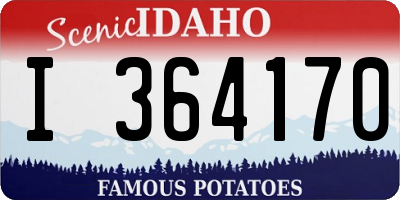 ID license plate I364170