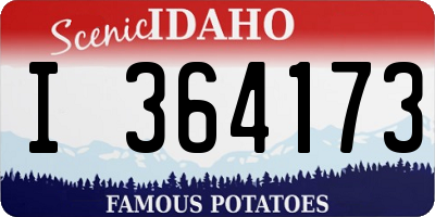ID license plate I364173