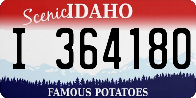 ID license plate I364180