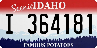 ID license plate I364181