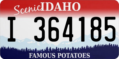 ID license plate I364185