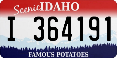 ID license plate I364191