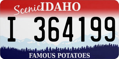 ID license plate I364199