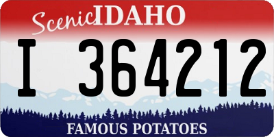 ID license plate I364212