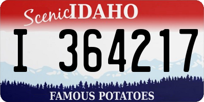ID license plate I364217