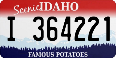 ID license plate I364221