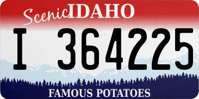 ID license plate I364225