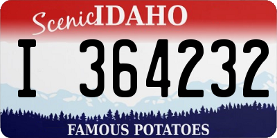 ID license plate I364232
