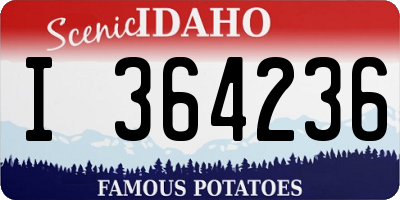 ID license plate I364236