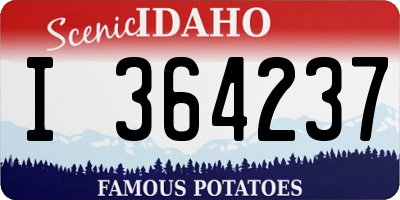 ID license plate I364237