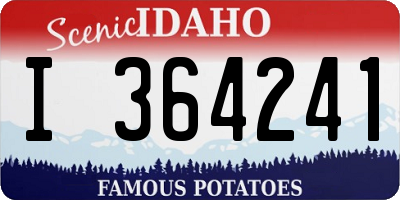 ID license plate I364241