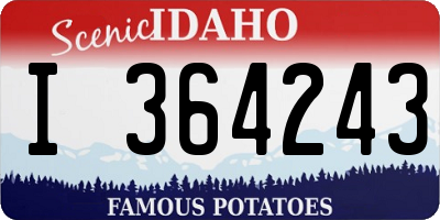ID license plate I364243