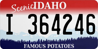 ID license plate I364246
