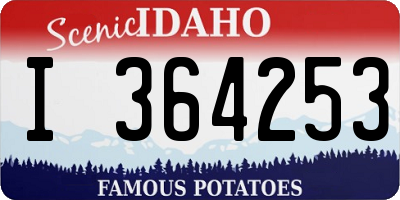 ID license plate I364253