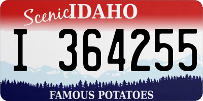 ID license plate I364255