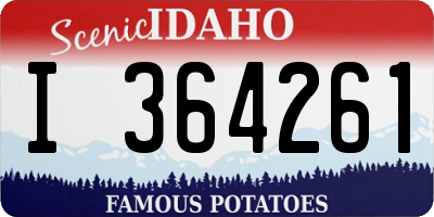 ID license plate I364261