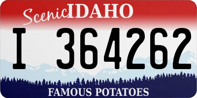 ID license plate I364262