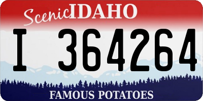 ID license plate I364264