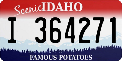 ID license plate I364271