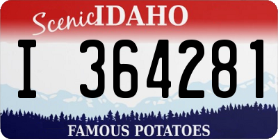 ID license plate I364281