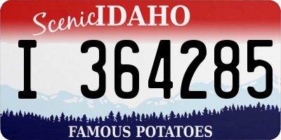 ID license plate I364285
