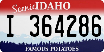 ID license plate I364286