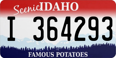 ID license plate I364293