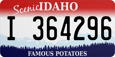 ID license plate I364296