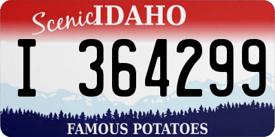 ID license plate I364299