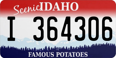 ID license plate I364306