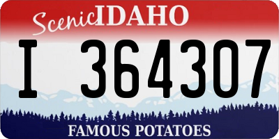 ID license plate I364307