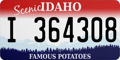 ID license plate I364308