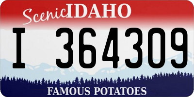 ID license plate I364309