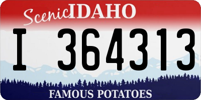 ID license plate I364313