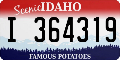 ID license plate I364319