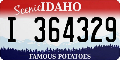 ID license plate I364329