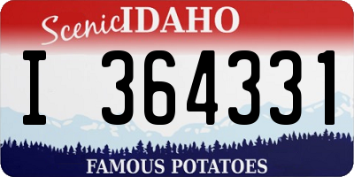 ID license plate I364331